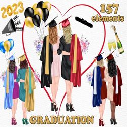 graduation clipart: "graduating students" graduate congrats graduation toga hat graduation girls grad college senior bes
