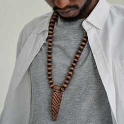 African Jewelry for Men / Men's Tribal Necklace / Long Necklaces & Statement jewellery