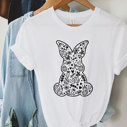 Cute Easter Bunny Shirt, Happy Easter Day T-Shirt , Cute Easter Shirts, Easter Day Shirt for Woman - T224