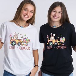 Eggs Cavator T-shirt, Happy Easter Tee, Easter Tee, Easter Shirt, Funny Eggs, Easter Day T-shirt - T230