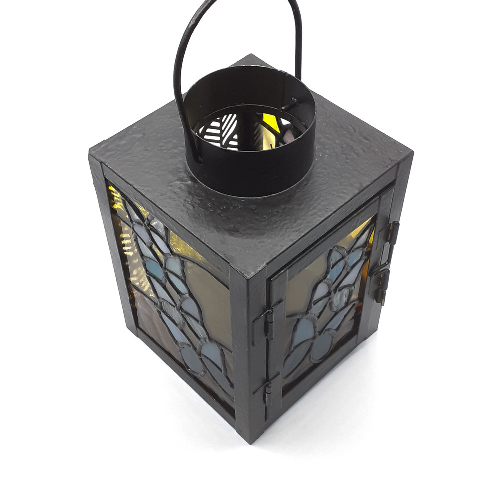 Stained Glass Lamp Butterfly Stained Glass Candle Holder Goth Decor Tealight Stained Glass Suncatcher Witchy Decor 7