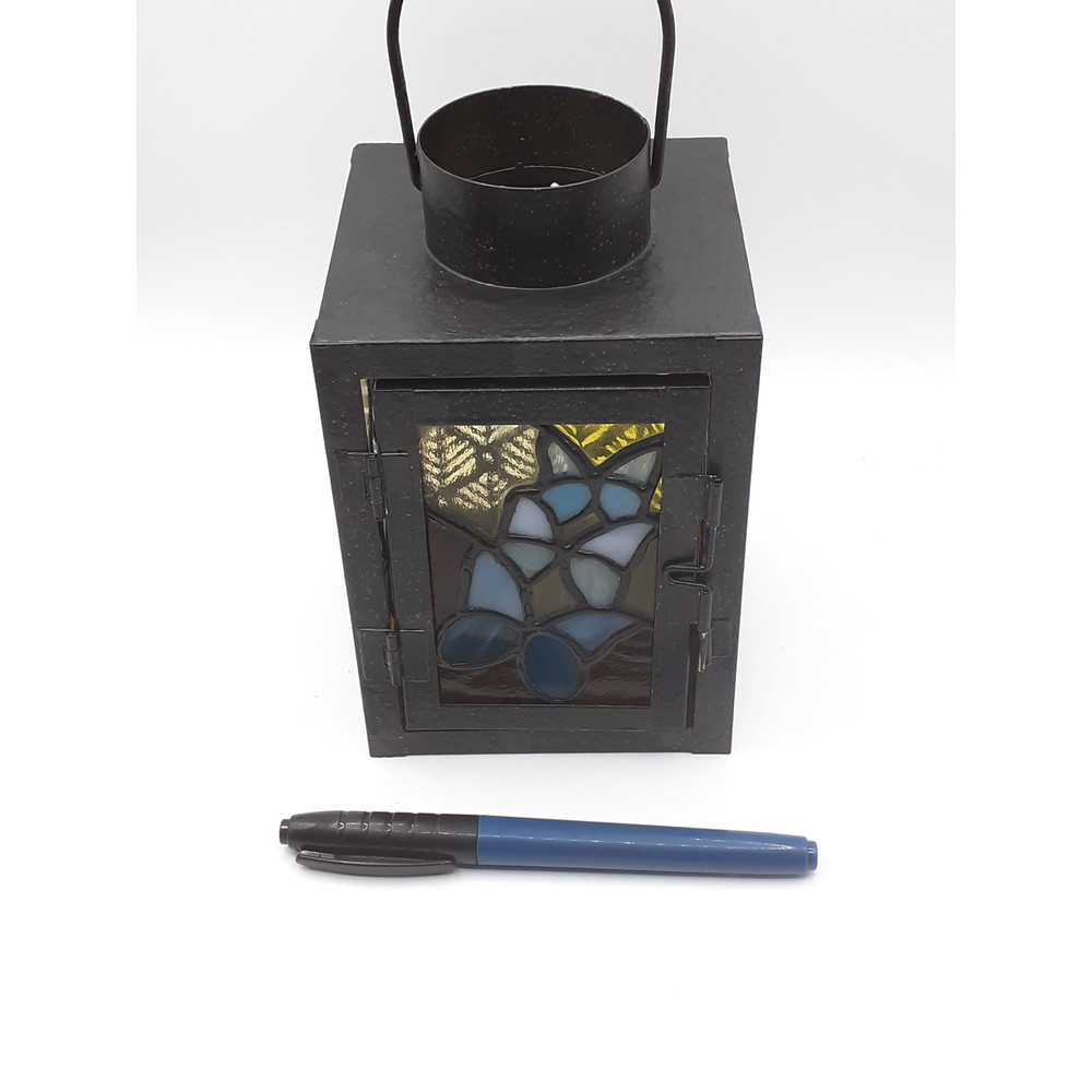 Stained Glass Lamp Butterfly Stained Glass Candle Holder Goth Decor Tealight Stained Glass Suncatcher Witchy Decor 8