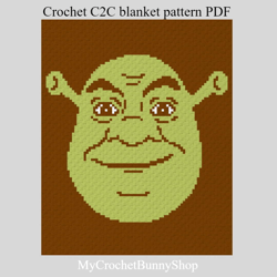 Graphghan Shrek Pattern shrek numbers svg - Inspire Uplift