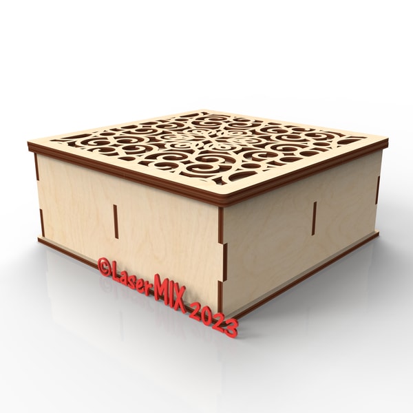 Box. Laser cut files, SVG cutting files, DXF CNC cut files. - Inspire ...