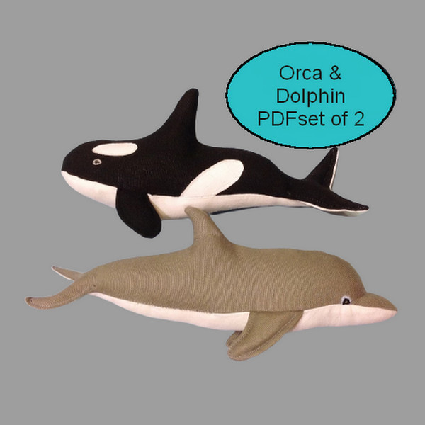 Orca whale and Dolphin Pattern PDF sewing pattern & tutorial | Inspire Uplift orca-whale-and-dolphin-pattern-pdf-sewing-pattern-tutorial-inspire-uplift