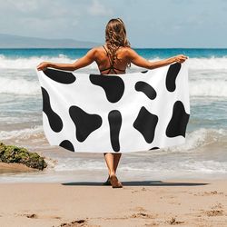 Cow Print Beach Towel