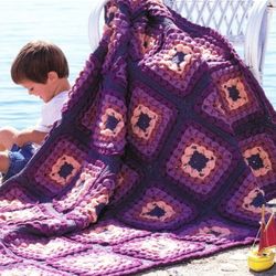 Vintage Afghan Pattern Crochet Seashells, Crochet Patterns Afghan Plaids, Knitted Afghans, PDF