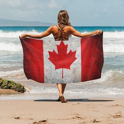 Canada Canadian Flag Beach Towel