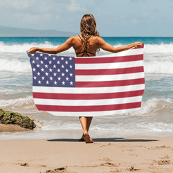Flag of the United States of America USA Beach Towel