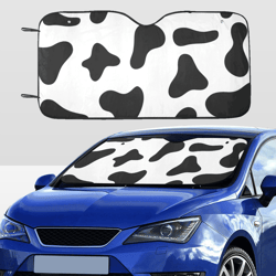 Cow Print Car SunShade