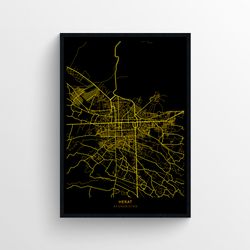 City of Herat Afganistan Map | Herat City Map DIGITAL DOWNLOAD