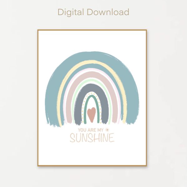 Printable wall art rainbow Boho rainbow wall art printable Inspire Printable wall art rainbow Boho rainbow wall art printable Inspire