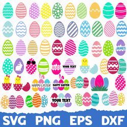 easter egg bundle svg, easter svg, spring svg, bunny svg, rabbit svg, easter egg svg, happy easter svg, kids easter svg