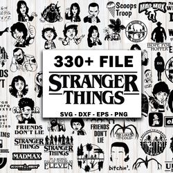330 file mega bundle stranger things svg eps png,bundle hellfire club for cricut, silhouette, digital, file cut