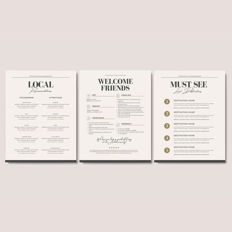 15 Airbnb Welcome Sign Template, 15 Posters, VRBO guest book, house manual template, Guest guide, Airbnb decor (3).jpg