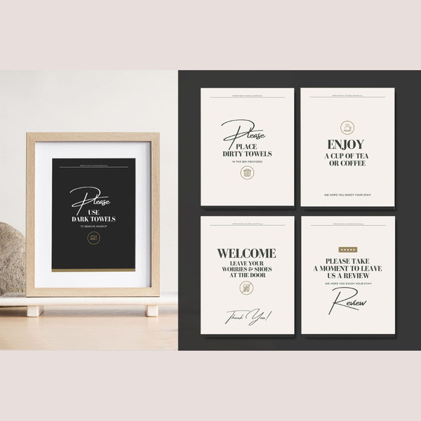 15 Airbnb Welcome Sign Template, 15 Posters, VRBO guest book, house manual template, Guest guide, Airbnb decor (6).jpg