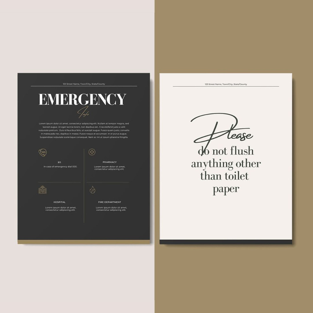 15 Airbnb Welcome Sign Template, 15 Posters, VRBO guest book, house manual template, Guest guide, Airbnb decor (8).jpg