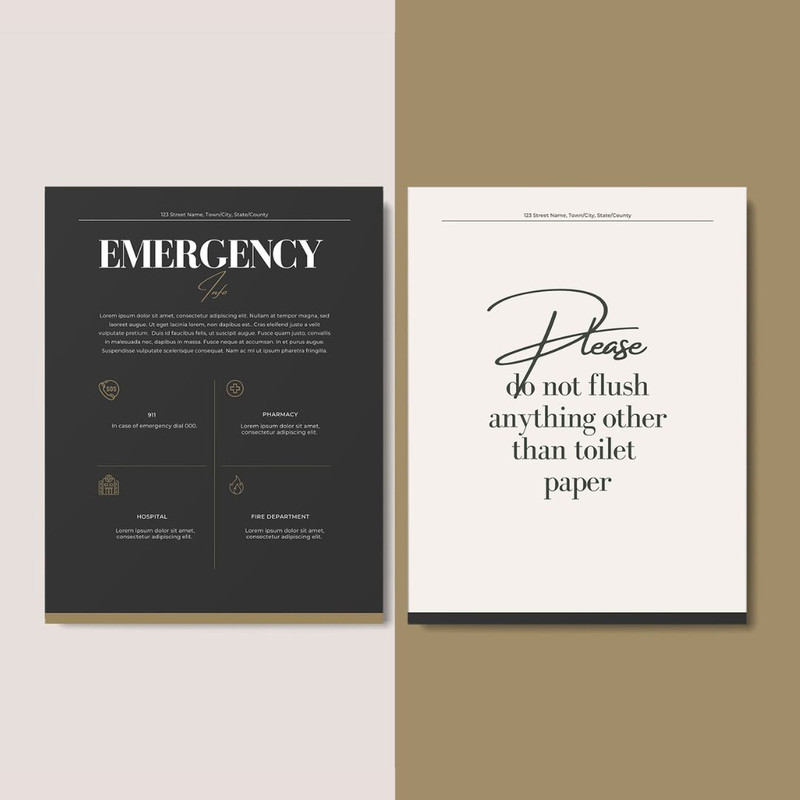 15 Airbnb Welcome Sign Template, 15 Posters, VRBO guest book, house manual template, Guest guide, Airbnb decor (8).jpg