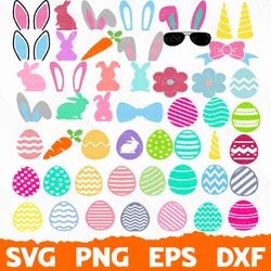 Easter bundle, Easter Egg Bundle svg, Easter svg, Spring svg, Bunny svg, Rabbit svg, Easter Egg svg, Happy Easter svg