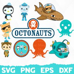 octonauts bundle, octonauts svg, octonauts clipart octonauts cut file, octonauts birthday, captain barnacles,octonauts