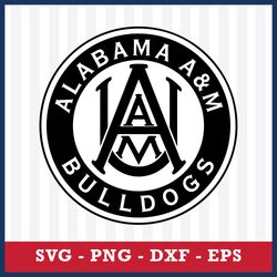 logo alabama a & m bulldogs svg, alabama a & m bulldogs svg, ncaa svg, sport svg, png dxf eps file