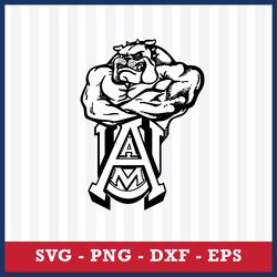 alabama a & m bulldogs svg, logo alabama a & m bulldogs svg, ncaa logo svg, sport svg, png dxf eps file
