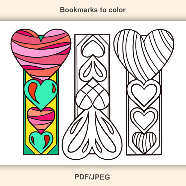 Coloring Bookmarks, Printable bookmarks to color, Kids Color | Inspire ...