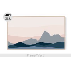 Frame TV art download 4K,  Samsung Frame TV Art Landscape 4K, Abstract mountains modern art for The Frame TV | 466