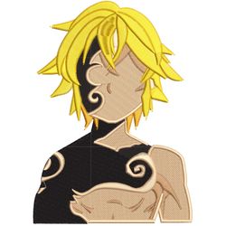 anime embroidery pattern seven deadly sins meliodas simple