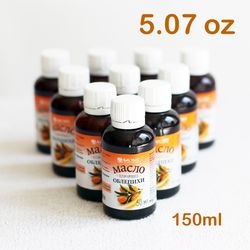Sea buckthorn oil 5.7 oz, 150ml Natural product for healthy and beauty for vegetarians , oil from Siberia
