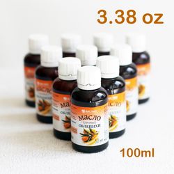 Sea buckthorn oil 3.38 oz, 100 ml natural product for healthy and beauty for vegetarians , vitamin b1, b2