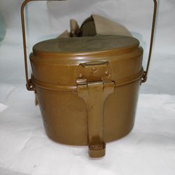 original soviet russian army soldier mess & griddle kit vintage canteen kotelok ussr