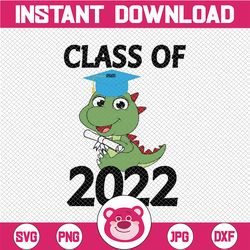 dinosaur graduate class of 2022 svg, 2022 senior class graduate svg cricut silhouette