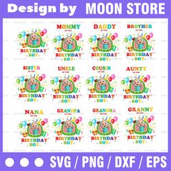 cocomelon birthday boy png, cocomelon family logo, cocomelon kids png, cocomelon png, cocomelon party family png files s