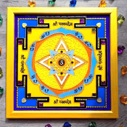 Stained glass Yantra Ketu Mandala Meditation art Spiritual art Vastu Vegan Vedic Yoga gift Sacred geometry wall hanging