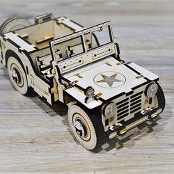 Digital Template Cnc Router Files Cnc Military Vehicle Files for Wood Laser Cut Pattern