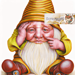 Illustration of a bee gnome, honey gnome-2