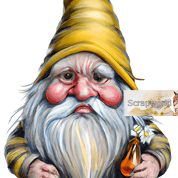 Illustration of a bee gnome, honey gnome-6