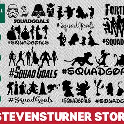 superhero squad goals svg, squadgoal bundle svg, vector for silhouette cricut svg - download file