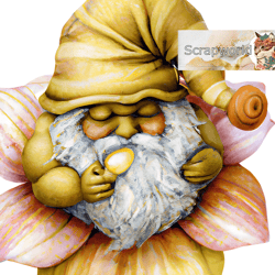 Illustration of a bee gnome, honey gnome-13