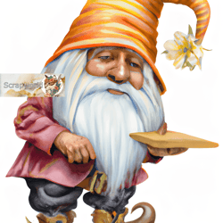 Illustration of a bee gnome, honey gnome-19