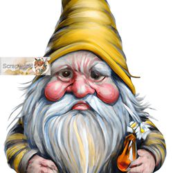 Illustration of a bee gnome, honey gnome-20