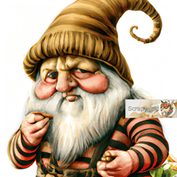 Illustration of a bee gnome, honey gnome-23