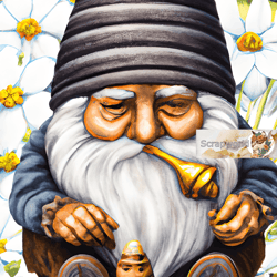 illustration of a bee gnome, honey gnome-25
