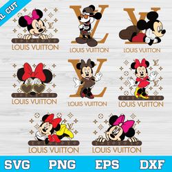 Disney Louisvuiton Bundle Svg, Disney Svg, Louisvuiton Svg, Mouse Svg, Mickey Svg, Bundle Svg - Download File