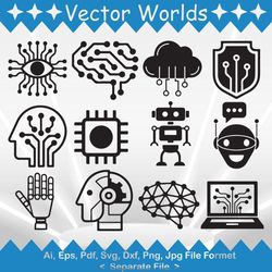 Artificial Intelligence svg, Artificial Intelligences svg, Artificial, Intelligence, SVG, ai, pdf, eps, svg, dxf, png