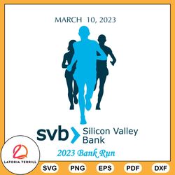 svb silicon valley bank run svg time for a bank run svb svg cutting files