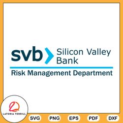 silicon valley bank svg risk management department svg cutting files