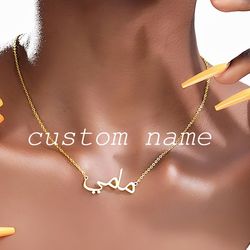 Custom Name Necklace Arabic womens personalized islamic name customized pedant