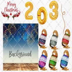 christmas family clipart: "family clipart" matching pajamas happy new year family christmas parents and kids christmas c